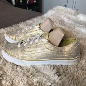 Metallic Gold Glitter Old Skool VANS